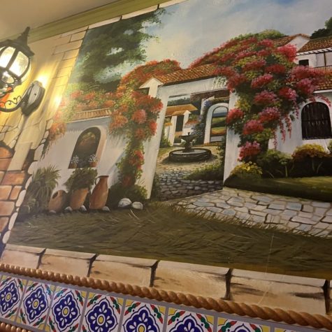 Mural en la pared de Fiesta Mexicana - foto por Ally Geszvain