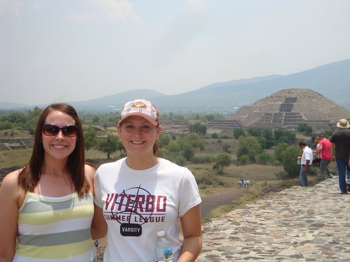 Estudiantes de idioma español durante un viaje a México patrocinado por Viterbo en colaboración con FSPA