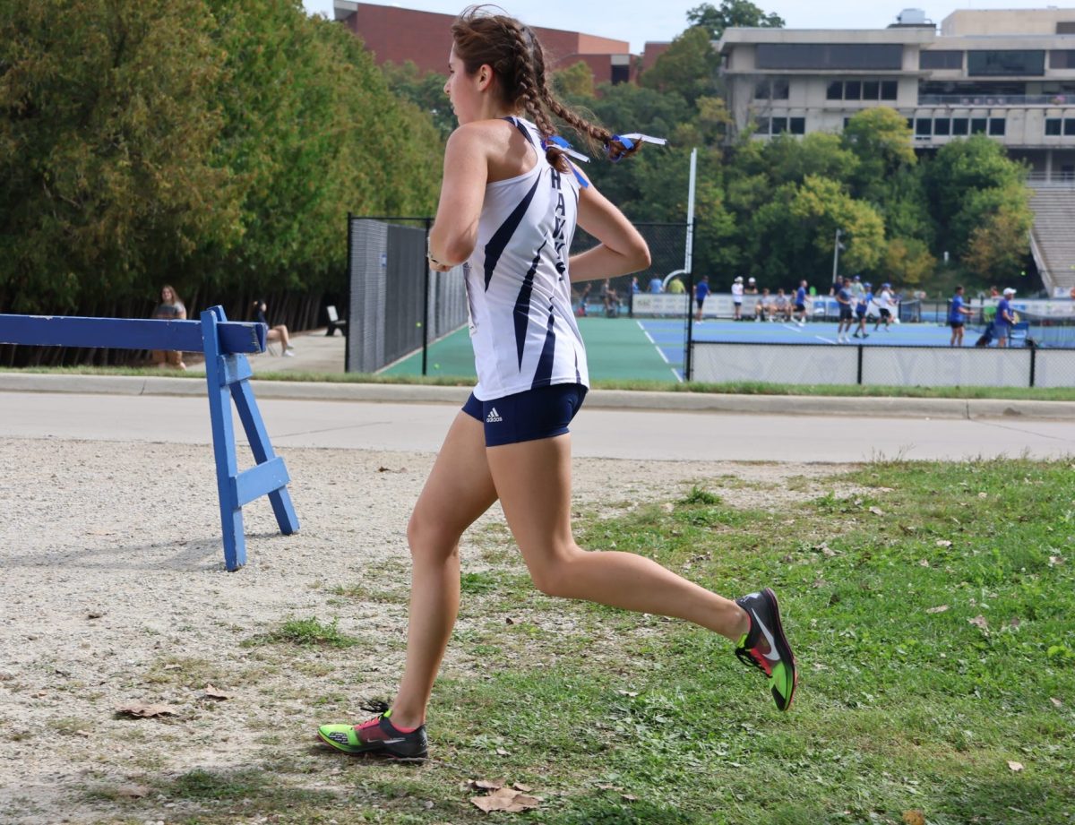 La autora en una carrera